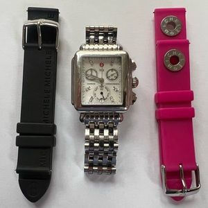 Michele Deco Diamond with two silicone bands